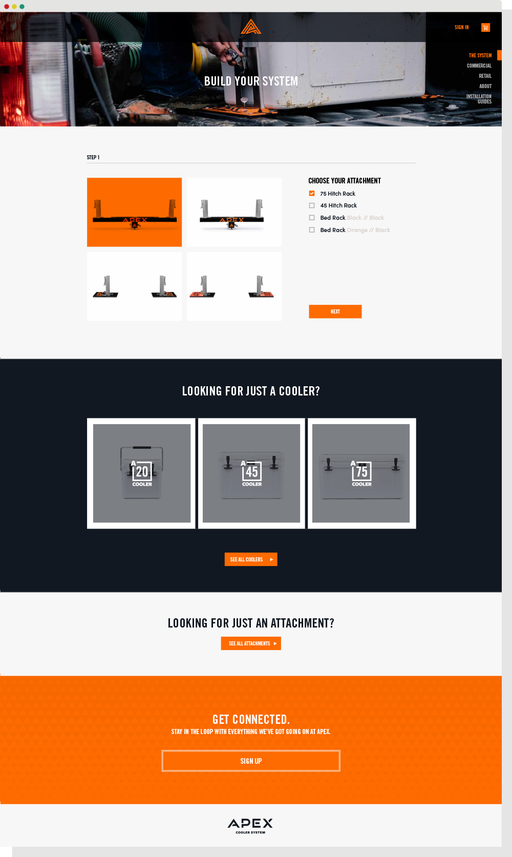 apex bed rack on Apex Cooler System Alcorn Agency